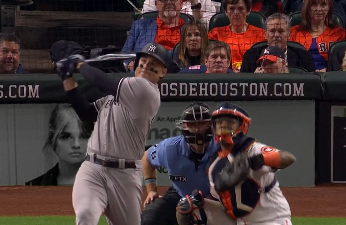 Gave One Away. Houston 4 NY 2 in Game 1 of ALCS - Yankee.Blue